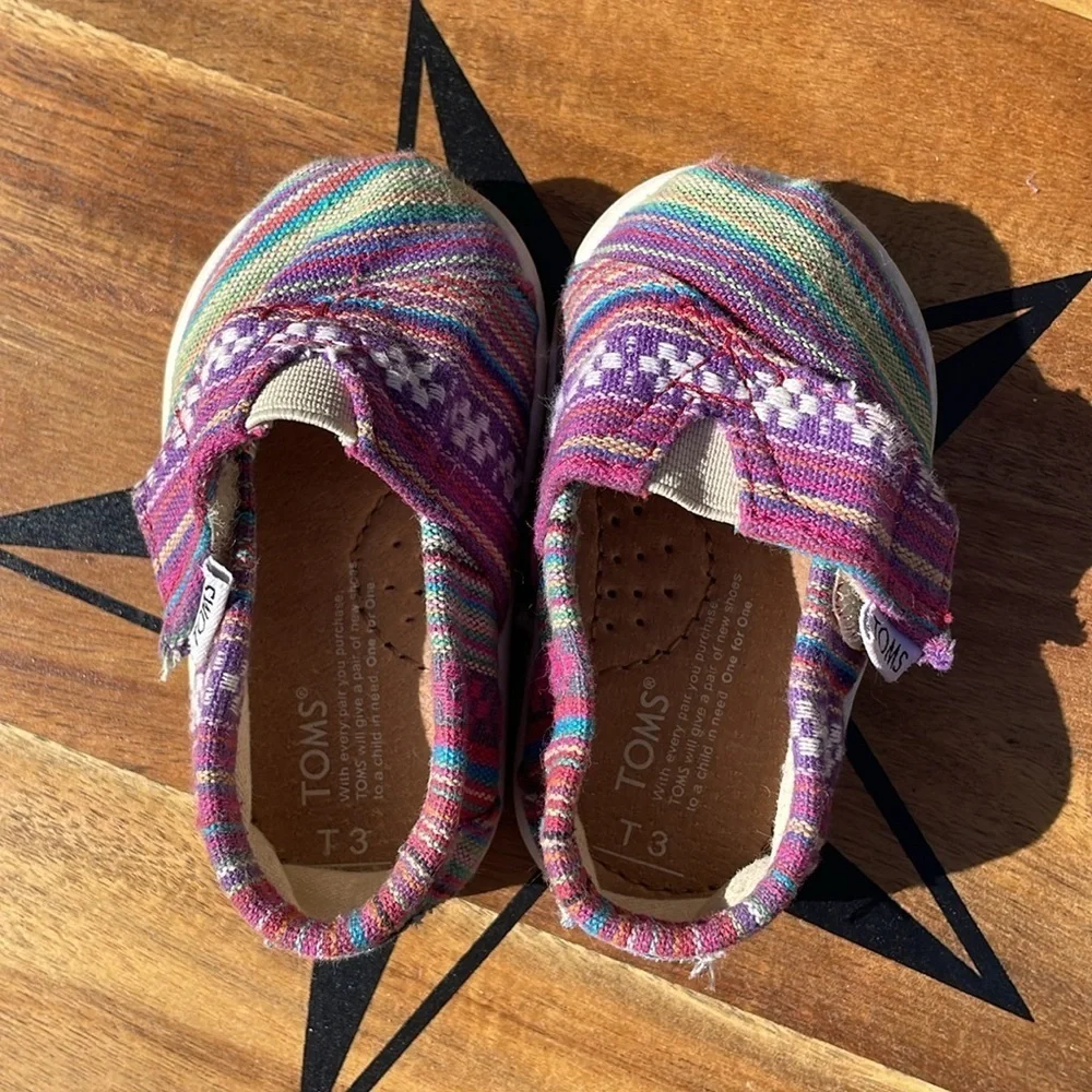 Toms Baby Infant Purple  Shoes - Size T3